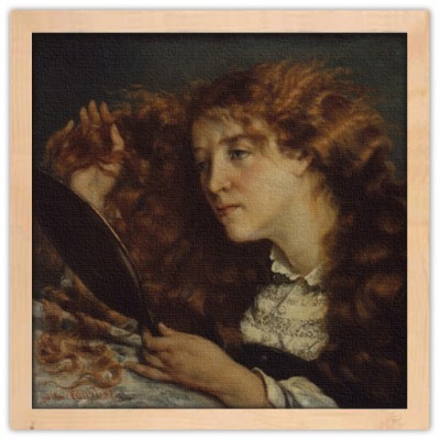 Houseart Jo, La Belle Irlandaise, Gustave Courbet, Διάσημοι ζωγράφοι, 40 x 40 εκ.