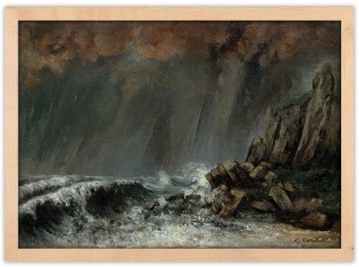 Houseart Marine: The Waterspout, Gustave Courbet, Διάσημοι ζωγράφοι, 20 x 15 εκ.