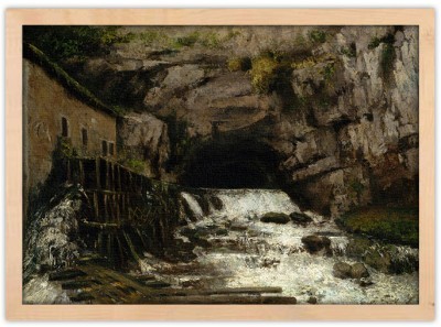 Houseart The sources of the loue, Gustave Courbet, Διάσημοι ζωγράφοι, 20 x 15 εκ.