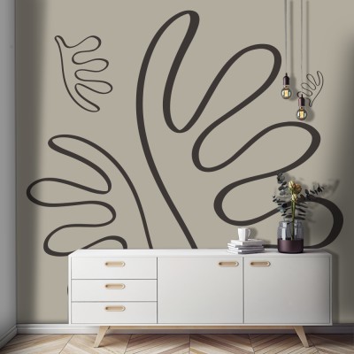 Houseart - ΣΗΜΑΝΤΙΚΟ: Σε περίπτωση διαφοράς τιμής από το κατάστημα ισχύει παντα και μόνο η τιμή του καταστήματος Line φυτά, Henri Matisse, Διάσημοι ζωγράφοι, 100 x 100