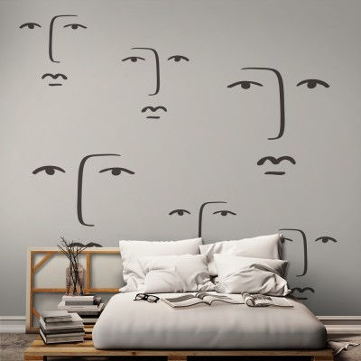 Houseart Face line art, Henri Matisse, Διάσημοι ζωγράφοι, 100 x 100 εκ.