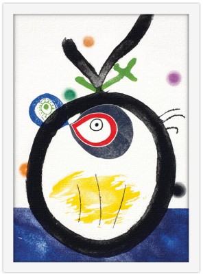 Houseart Plate 3, from: Quatre colors aparien el món, 1974, Joan Miro, Διάσημοι ζωγράφοι, 15 x 20 εκ.