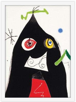 Houseart Quatre Colors Aparien El Mon I, 1975, Joan Miro, Διάσημοι ζωγράφοι, 15 x 20 εκ.