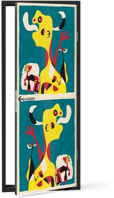 Houseart Femme et Chien devant la Lune, 1936, Joan Miro, Διάσημοι ζωγράφοι, 60 x 170 εκ.