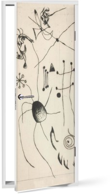 Houseart Série Noire et Rouge one plate (1), Joan Miro, Διάσημοι ζωγράφοι, 60 x 170 εκ.