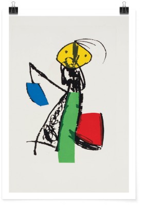 Houseart Chanteur des Rues, poster, Joan Miro, Διάσημοι ζωγράφοι, 15 x 20 εκ.