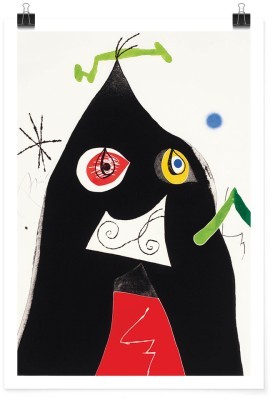 Quatre Colors Aparien El Mon I, Joan Miro, Διάσημοι ζωγράφοι, 15 x 20 εκ.