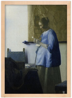 Houseart Woman Reading a Letter, Johannes Vermeer, Διάσημοι ζωγράφοι, 15 x 20 εκ. Ύφασμα | Mediatex® Botticelli