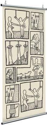 Houseart The Blueprint Drawings, Keith Haring, Διάσημοι ζωγράφοι, 120 x 250 εκ.