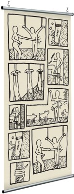Houseart The Blueprint Drawings 9, Keith Haring, Διάσημοι ζωγράφοι, 120 x 250 εκ.