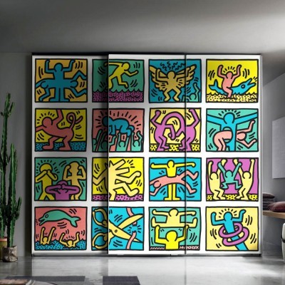 Houseart Retrospect, Keith Haring, Διάσημοι ζωγράφοι, 100 x 100 εκ.