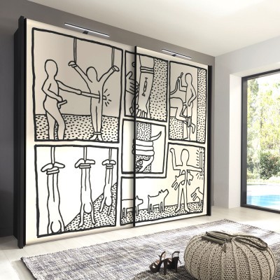 Houseart The Blueprint Drawings, Keith Haring, Διάσημοι ζωγράφοι, 100 x 100 εκ.