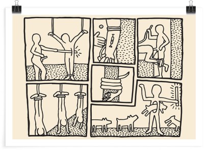 Houseart Retrospect, Silkscreen, Keith Haring, Διάσημοι ζωγράφοι, 20 x 15 εκ.