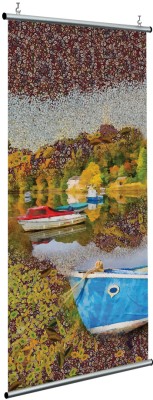 Houseart Boats on the river (4), Gustav Klimt, Διάσημοι ζωγράφοι, 120 x 250 εκ.