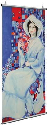 Houseart Woman in a white dress (5), Gustav Klimt, Διάσημοι ζωγράφοι, 120 x 250 εκ.