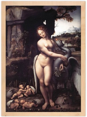 Houseart Leda And The Swan, Leonardo da Vinci, Διάσημοι ζωγράφοι, 15 x 20 εκ.