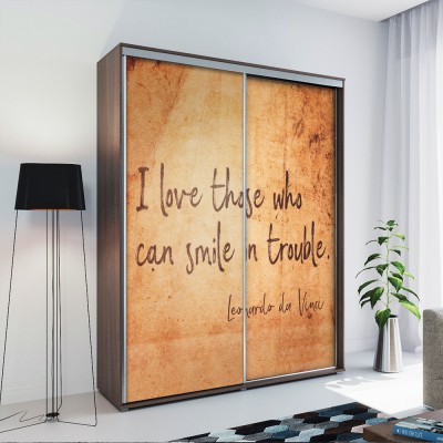 Houseart I love those who can smile in trouble, Leonardo da Vinci, Διάσημοι ζωγράφοι, 100 x 100 εκ.