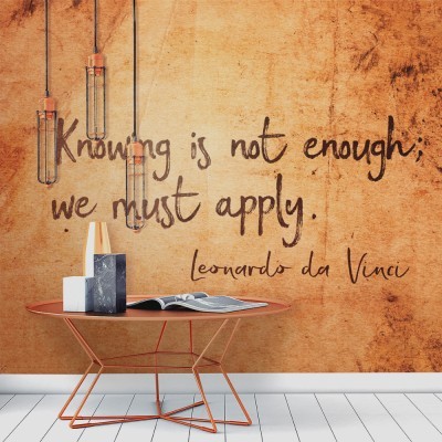 Houseart Knowing is not enough, Leonardo da Vinci, Διάσημοι ζωγράφοι, 100 x 74 εκ.