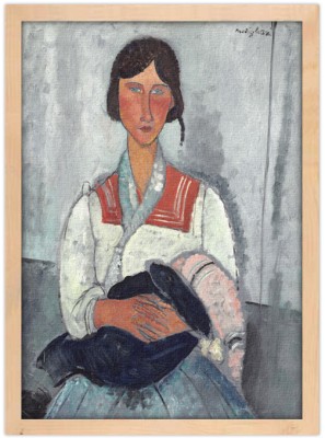 Houseart Gypsy Woman with Baby, Amedeo Modigliani, Διάσημοι ζωγράφοι, 15 x 20 εκ.