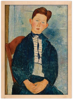 Houseart Boy in a Striped Sweater, Amedeo Modigliani, Διάσημοι ζωγράφοι, 15 x 20 εκ.