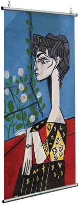Houseart Jacqueline with flowers (3), Pablo Picasso, Διάσημοι ζωγράφοι, 120 x 250 εκ.