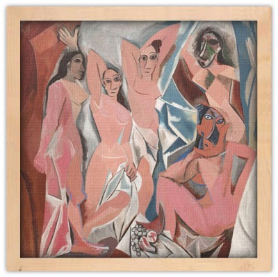 Houseart Οι Δεσποινίδες της Αβινιόν, Pablo Picasso, Διάσημοι ζωγράφοι, 40 x 40 εκ.
