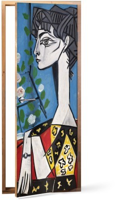 Houseart Jacqueline with flowers, Pablo Picasso, Διάσημοι ζωγράφοι, 60 x 170 εκ.