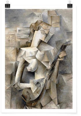 Houseart Girl with Mandolin, Pablo Picasso, Διάσημοι ζωγράφοι, 15 x 20 εκ.