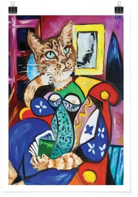 Houseart Ονειροπόλα Γάτα, Pablo Picasso, Διάσημοι ζωγράφοι, 15 x 20 εκ.