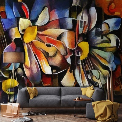 Houseart A bouquet of beautiful flowers Oil on Canvas, Pablo Picasso, Διάσημοι ζωγράφοι, 100 x 64 εκ.