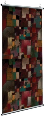 Houseart Redgreen and Violet-Yellow Rhythms, Oil and ink, Paul Klee, Διάσημοι ζωγράφοι, 120 x 250 εκ.