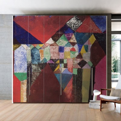 Houseart Municipal Jewel, 1917, Paul Klee, Διάσημοι ζωγράφοι, 100 x 100 εκ.