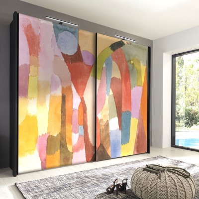 Houseart Movement of Vaulted Chambers, Paul Klee, Διάσημοι ζωγράφοι, 100 x 100 εκ.