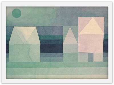 Houseart Three Houses, Watercolor, Paul Klee, Διάσημοι ζωγράφοι, 20 x 15 εκ.