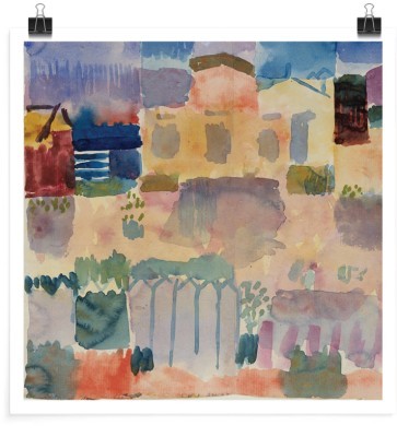 Houseart - ΣΗΜΑΝΤΙΚΟ: Σε περίπτωση διαφοράς τιμής από το κατάστημα ισχύει παντα και μόνο η τιμή του καταστήματος Garden in St. Germain, Poster, Paul Klee, Διάσημοι ζωγρ