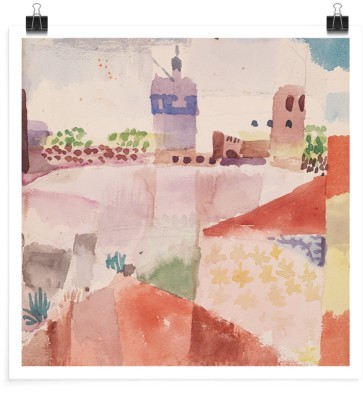 Houseart - ΣΗΜΑΝΤΙΚΟ: Σε περίπτωση διαφοράς τιμής από το κατάστημα ισχύει παντα και μόνο η τιμή του καταστήματος Hammamet with Mosque, Poster, Paul Klee, Διάσημοι ζωγρά