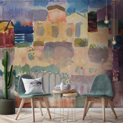 Houseart Garden in St. Germain, Paul Klee, Διάσημοι ζωγράφοι, 100 x 81 εκ.