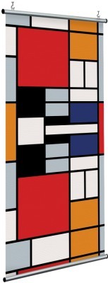 Composition with Large Red Plane, Yellow, Black, Gray a