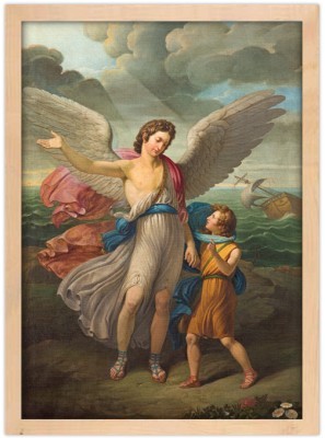 Houseart Painting of Archangel Raphael and Tobias in church, Raphael, Διάσημοι ζωγράφοι, 15 x 20 εκ.