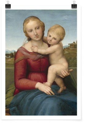 Houseart The Small Cowper Madonna, Raphael, Διάσημοι ζωγράφοι, 15 x 20 εκ. Χαρτί | TRISOLV POSTER PAPER PRIME 200 GLOSSY