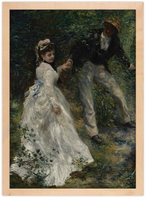 Houseart La Promenade, Renoir Pierre Auguste, Διάσημοι ζωγράφοι, 15 x 20 εκ. Ύφασμα | Mediatex® Botticelli