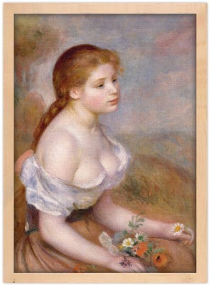 A Young Girl with Daisies, Renoir Pierre Auguste, Διάση