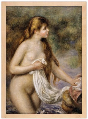 Bather with long hair, Renoir Pierre Auguste, Διάσημοι ζωγράφοι, 15 x 20 εκ.