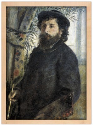Claude Monet Portrait, Renoir Pierre Auguste, Διάσημοι ζωγράφοι, 15 x 20 εκ.