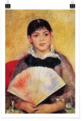 Houseart Girl with a Fan, Renoir Pierre Auguste, Διάσημοι ζωγράφοι, 15 x 20 εκ.