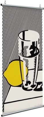 Still Life with Lemon and Glass, 1974, Roy Lichtenstein, Διάσημοι ζωγράφοι, 120 x 250 εκ.