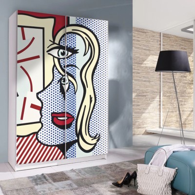 Houseart Art Critic, 1996, Roy Lichtenstein, Διάσημοι ζωγράφοι, 100 x 100 εκ.