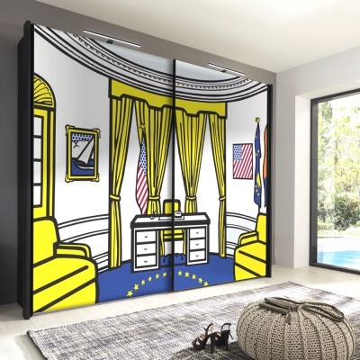 Πίνακες House Art - ΣΗΜΑΝΤΙΚΟ: Σε περίπτωση διαφοράς τιμής από το κατάστημα ισχύει παντα και μόνο η τιμή του καταστήματος The Oval Office, 1992, Roy Lichtenstein, Διάσημοι ζωγρά