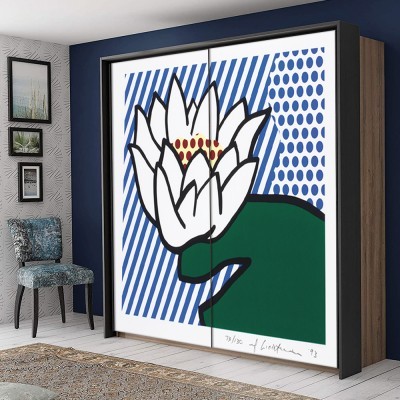 Πίνακες House Art - ΣΗΜΑΝΤΙΚΟ: Σε περίπτωση διαφοράς τιμής από το κατάστημα ισχύει παντα και μόνο η τιμή του καταστήματος Water Lily, Roy Lichtenstein, Διάσημοι ζωγράφοι, 100 x