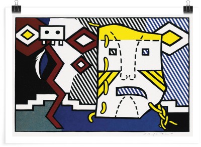 Houseart American Indian Theme V, 1980, Roy Lichtenstein, Διάσημοι ζωγράφοι, 20 x 15 εκ.